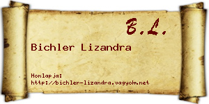 Bichler Lizandra névjegykártya
